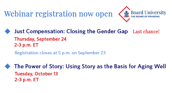 September 24 and October 13 Board University webinars